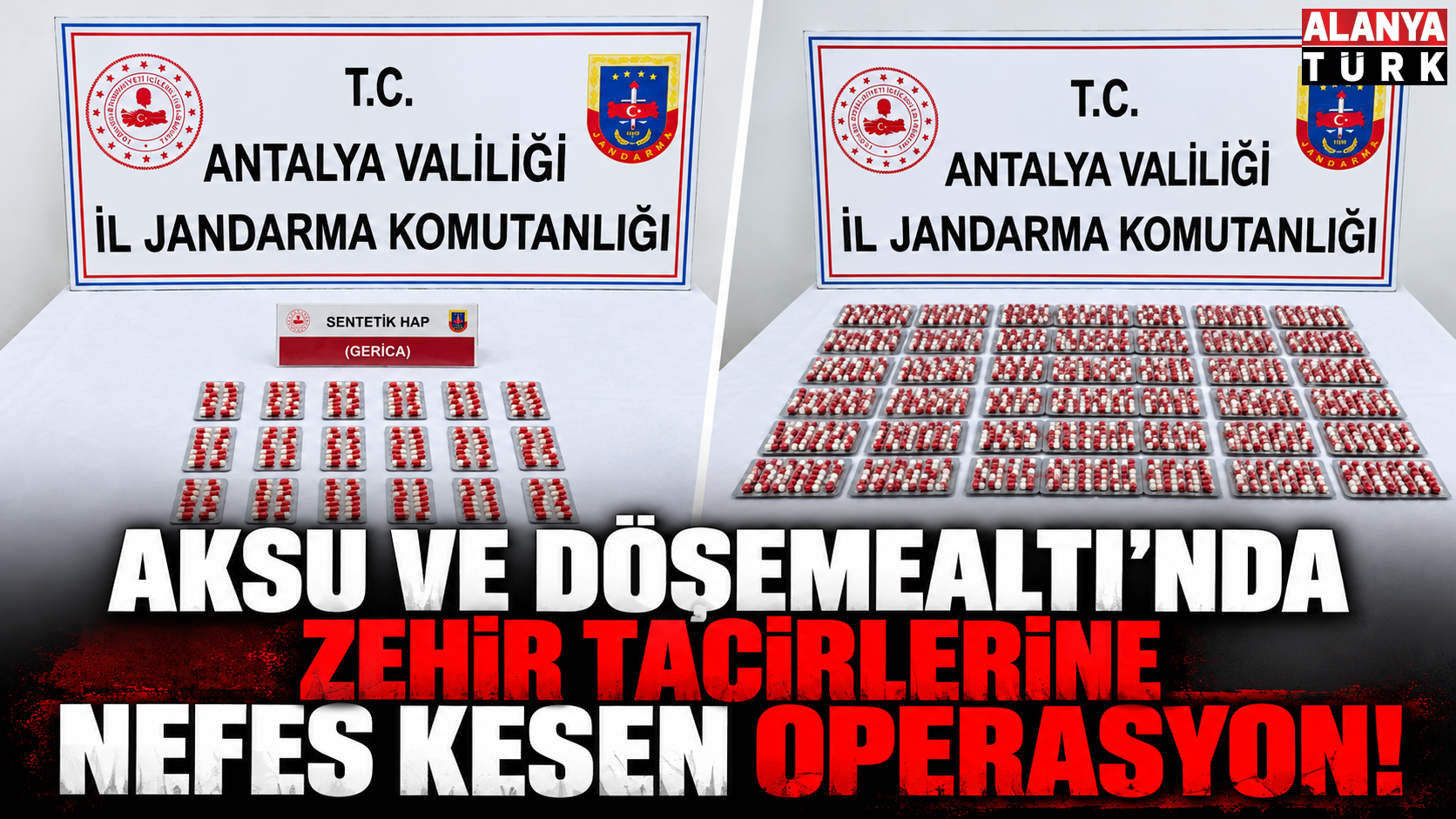 Aksu ve Döşemealtı'nda zehir tacirlerine nefes kesen operasyon!