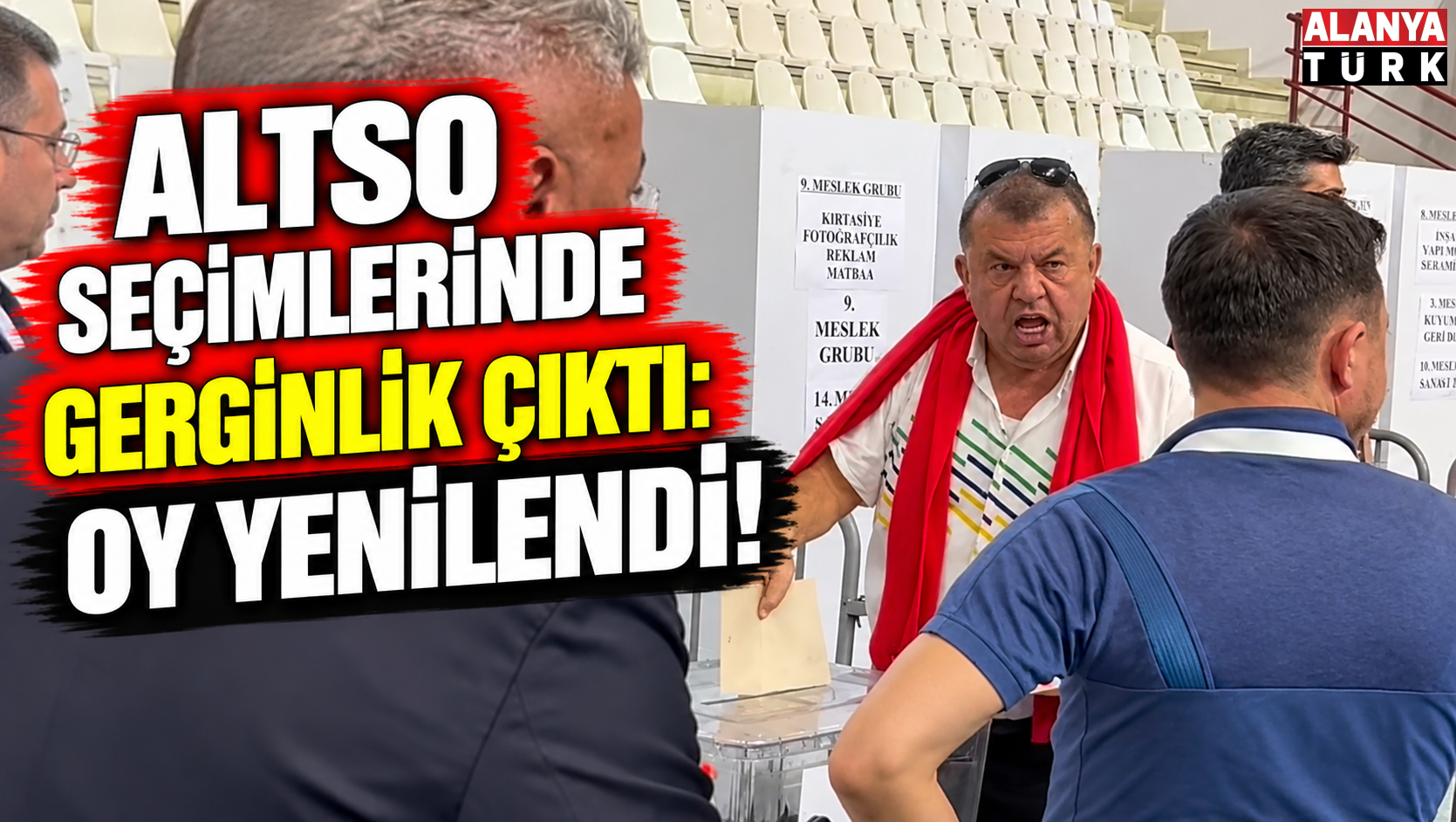 ALTSO seçimlerinde gerginlik çıktı: Oy kullanma işlemi yenilenecek!