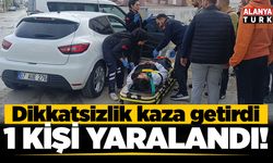 Hafif ticari araç ile otomobil çarpıştı: 1 yaralı