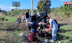 Otomobil şarampole yuvarlandı: 3 yaralı