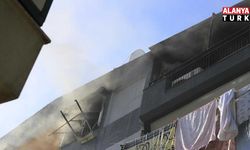 Teras kattaki yangın paniğe neden oldu