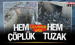 Alanya'da dev çukurlarda ne güvenlik var ne temizlik!