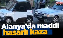 Alanya’da maddi hasarlı kaza