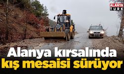 Alanya kırsalında kış mesaisi sürüyor