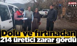 Dolu ve fırtınadan 214 üretici zarar gördü