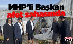 MHP’li Başkan afet sahasında