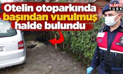 Otelin otoparkında başından vurulmuş halde bulundu