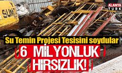 Su Temin Tesisine girip 6 milyon liralık malzeme çaldılar