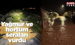 Yağmur ve hortum seraları vurdu
