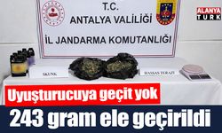 243 gram uyuşturucu madde ele geçirildi