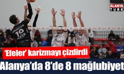 Alanya Belediyespor 8'de 8 mağlubiyetle tamamladı