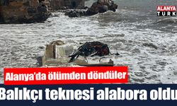 Alanya'da balıkçı teknesi alabora oldu