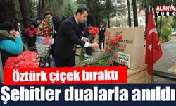 Alanya'da şehitler dualarla anıldı