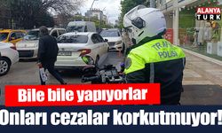 Ceza yazılacağını bile bile yasaklı alanlara park ediyorlar