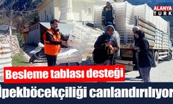 Üreticilere ipekböceği besleme tablası desteği