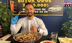 Alanya'da 63 kilogram olarak başladığı ve 80 dakika süren yarışma sonunda 70 kilograma çıktı