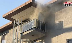 Alanya'da otelde yangın çıkan yangın itfaiye tarafından söndürüldü