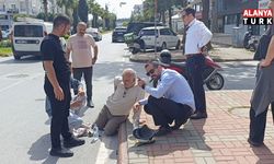 Aynı istikamette ilerlerken çarpışan motosikletlerden biri devrildi: 1 yaralı