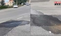 Boru patlayınca vatandaşın sabrı da taştı