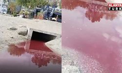 Alanya’da deniz kızıla büründü