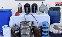 Kumluca'da 800 litre kaçak alkol ele geçirildi