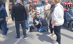 Manavgat'ta korkutan kazada sürücü kask sayesinde hayatta kaldı