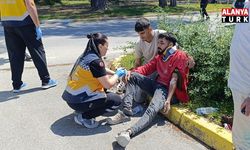 Minibüslerin çarpıştığı kazada sürücüler yaralandı
