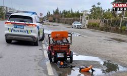 Alanya’da vinç ile elektrikli motosiklet çarpıştı: 1 ölü