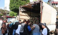 Alanya’da üretici 2 ton patlıcanı ücretsiz dağıttı