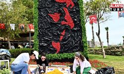 Antalya'da 130 bin çiçekle görsel şov