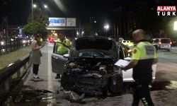Aracın hurdaya döndüğü kazayı burnu bile kanamadan atlattı