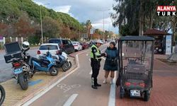 Alanya’da kaldırımda motosiklet sürenlere af yok!