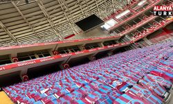 Trabzon Büyükşehir Belediyesi, Antalya Stadyumu'nu bayraklarla donattı