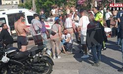 Alanya'da  motosiklet 2 yabancı turiste çarptı