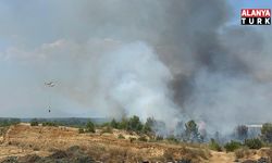 Aksu'da orman yangınına havadan ve karadan müdahale