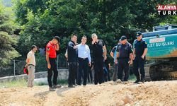 Kaymakam Öztürk’ten Alara Çayı’ndaki arama çalışmalarına yakın takip