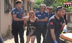 Kendini kilitlediği evi yakmaya çalıştı, yakalanınca sinir krizi geçirdi