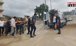 Asansör boşluğuna düşen müteahhit yaralandı