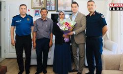 Alanya Kaymakamı Şakir Öner Öztürk’ten şehit ailesine ziyaret