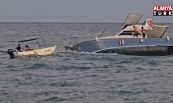 Teknede mahsur kalanları kurtarmak için giden balıkçı teknesi de arızalandı