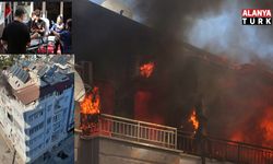 Antalya'da 5 katlı binanın terasındaki yangında can pazarı