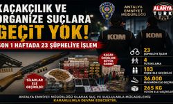Antalya'da Kaçakçılık ve Organize Suçlara Darbe! 4 Tutuklama, Silah ve Binlerce Kaçak Ürün Ele Geçirildi