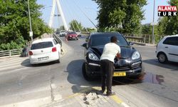 Karşı yola geçmek için alt geçidi kullanmadı, kaza kaçınılmaz oldu