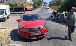 Motosiklet ile otomobil çarpıştı: 2 yaralı