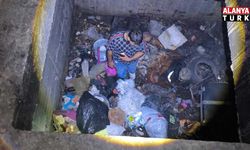İhtiyaç gidermek için girdiği inşaatta 4 metrelik kuyuya düştü