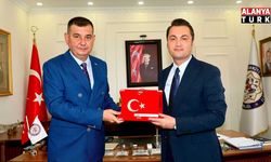 Mustafa Türkdoğan ve yönetiminden Kaymakam Öztürk’e ziyaret