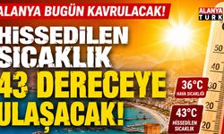 Alanya'da sıcak alarmı! Hissedilen sıcaklık 43 dereceyi bulacak