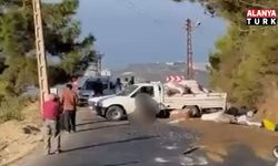 Alanya'da lastiği patlayan kamyonet kaza yaptı: Sürücü hayatını kaybetti