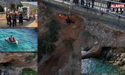 Deniz keyfi hastanede son buldu, kayalık alanda mahsur kalan vatandaş 2 saatte kurtarıldı