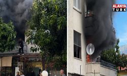 GÜLLERPINARI’NDA KORKUTAN YANGIN: DAİRE ALEV ALEV YANDI